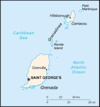 Географическая карта Гренады