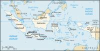 Географическая карта Индонезии