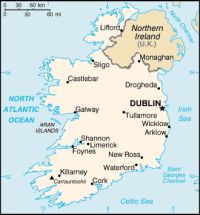 Географическая карта Ирландии