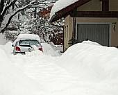 Австрию завалило снегом