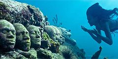 Новые скульптуры в подводном парке Гренады