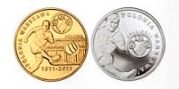 Памятные монеты - сувенир из Варшавы