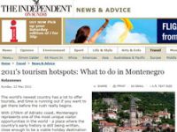 В Черногорию отправляет туристов британская газета Independent 