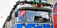 В Мюнхене можно прокатиться на рождественском трамвае