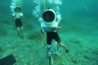 В Хорватии можно прокатиться под водой на велосипеде