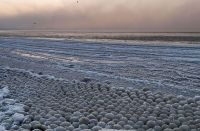 На финском побережье Балтийского моря обнаружены ледяные шары