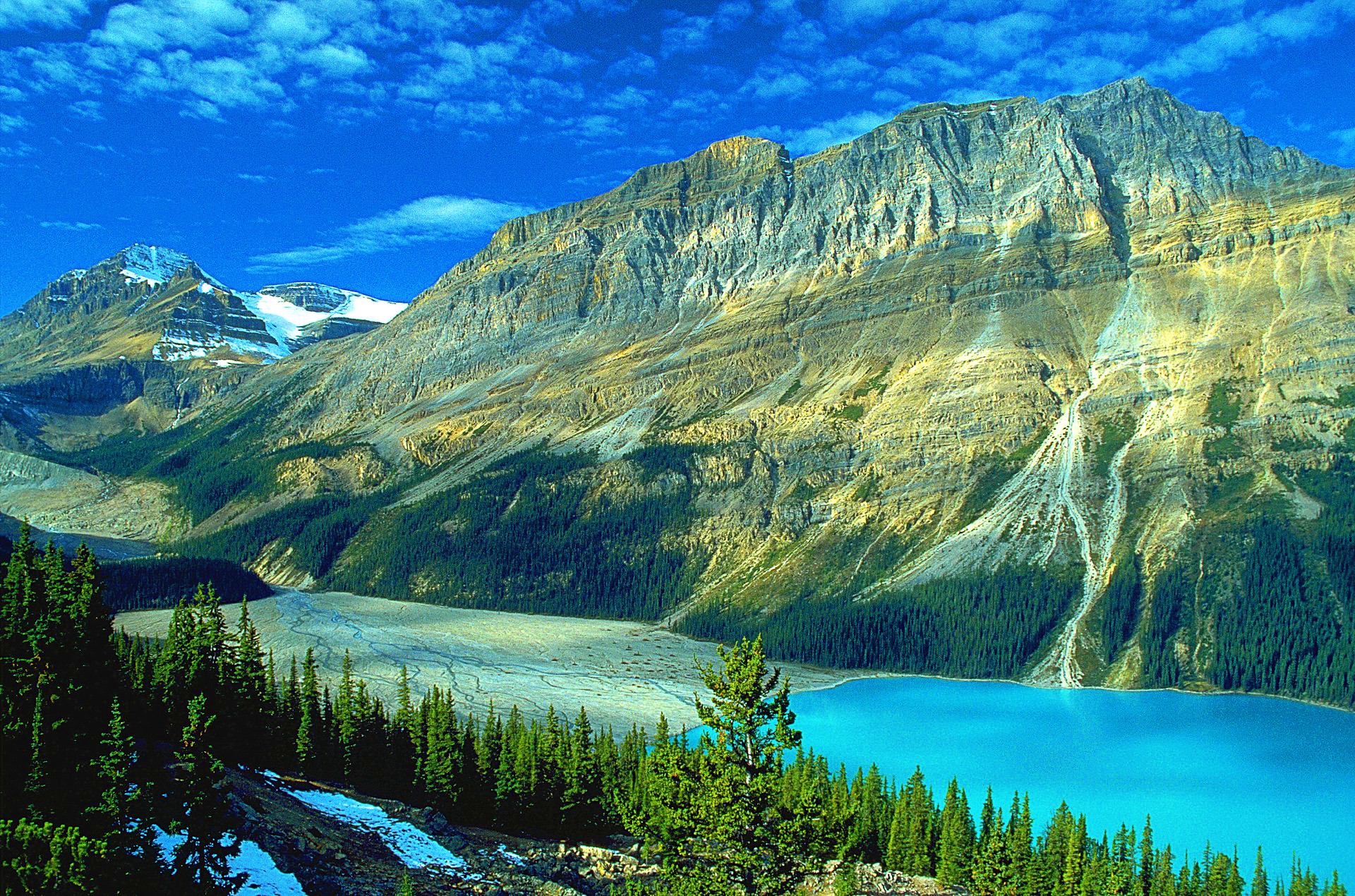 Banff Canada высота гор