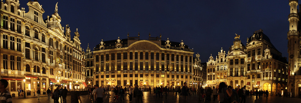 Панорама площади Grand Place - Брюссель, Бельгия фото #5845