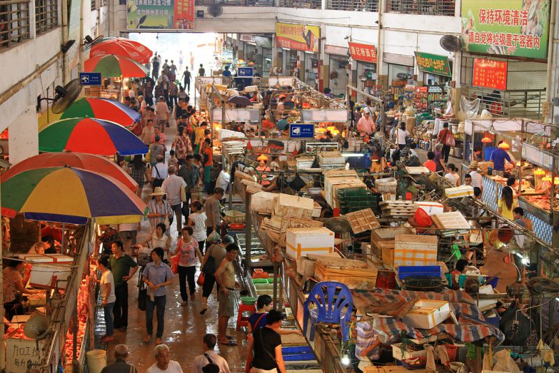 Рынок в гуанчжоу