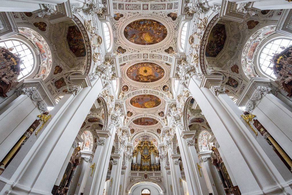 Кафедральный собор Святого Стефана внутри - Пассау, Германия фото #32662