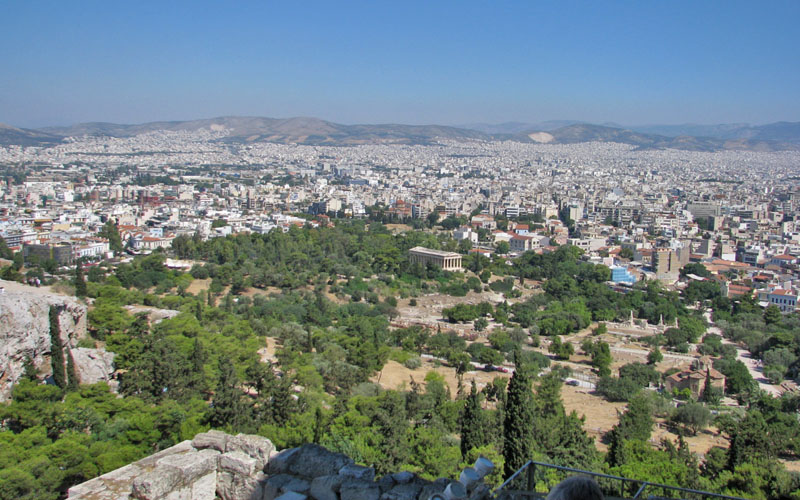 View from Acropolis - Афины, Греция фото #2463