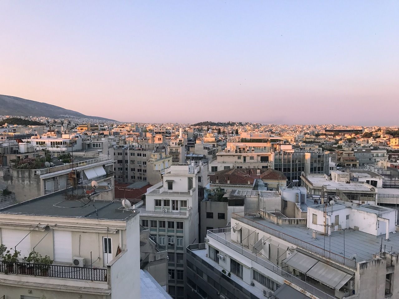 Вид на Афины сверху - Афины, Греция фото #32371