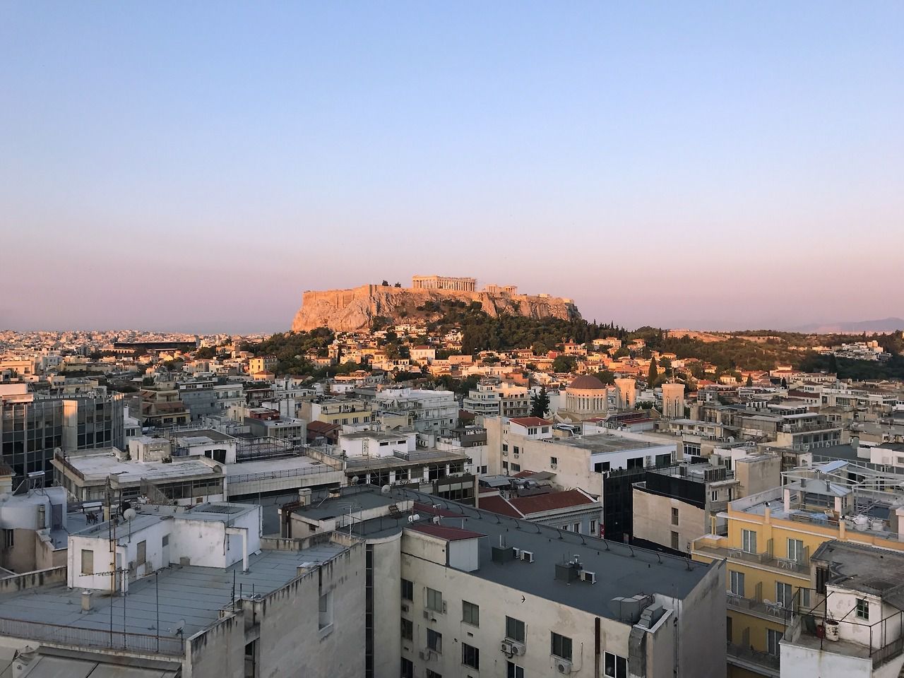 Вид на Афины сверху - Афины, Греция фото #32372