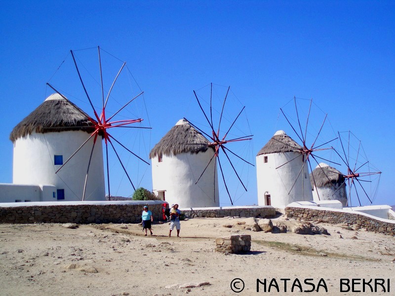 Windmills in Mykonos - Миконос, Греция фото #3116