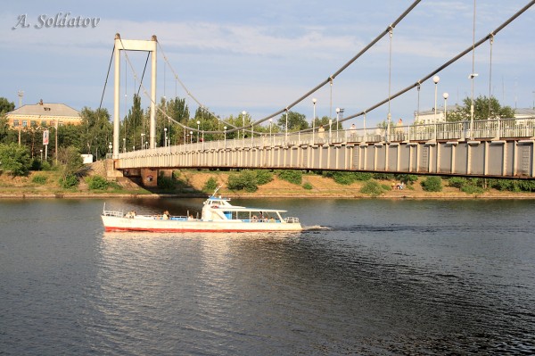 Пенза, подвесной мост, рука Сура - Пенза, Россия фото #2882