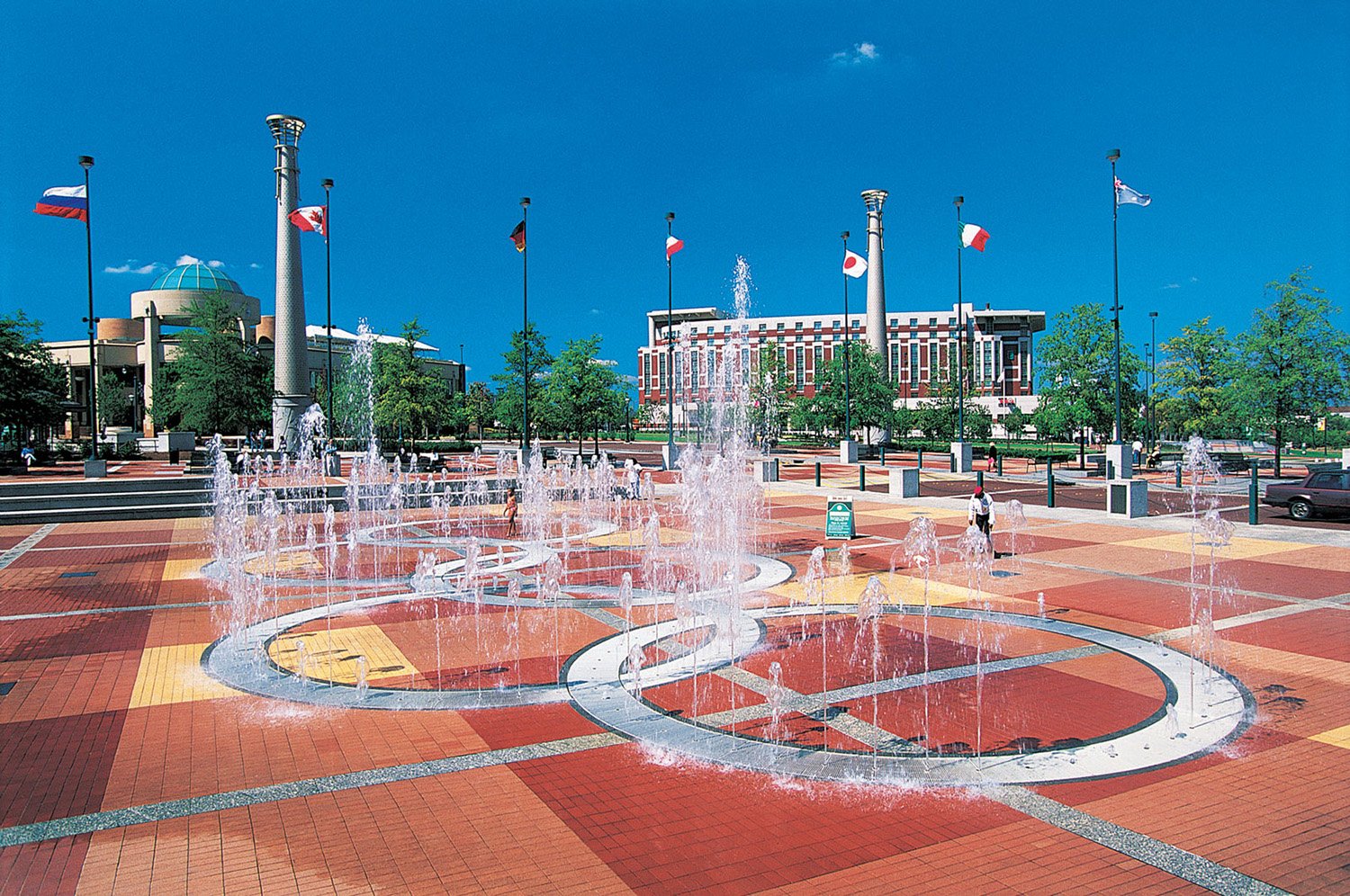 Centennial Park Fountain, Atlanta, Georgia скачать