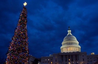 Праздничная елка в Капитолии в Вашингтоне - Вашингтон, США фото #2602